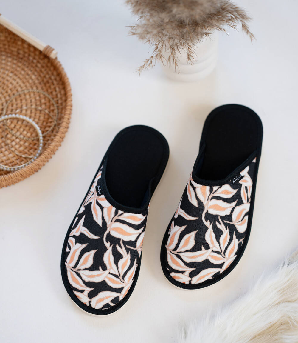 Dámske papuče Natural Style NS-068b Čierne