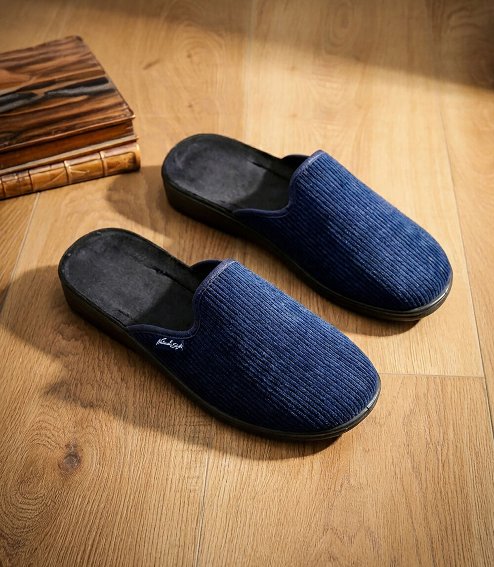 Pánske šľapky Natural Style NS-750 modré