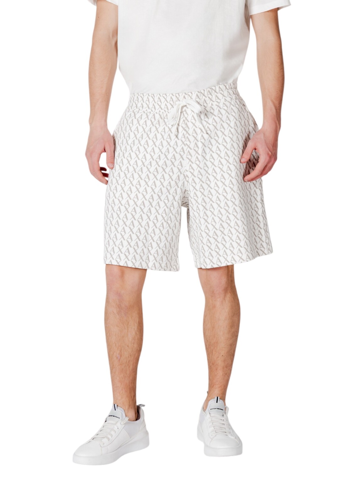 Armani Exchange bermudy s čipkou