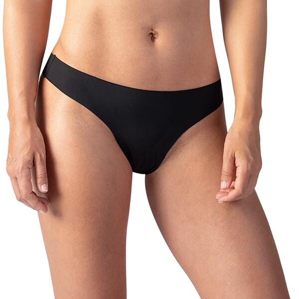 Bellinda INVISIBLE THONG - Čierne bezšvové tangá