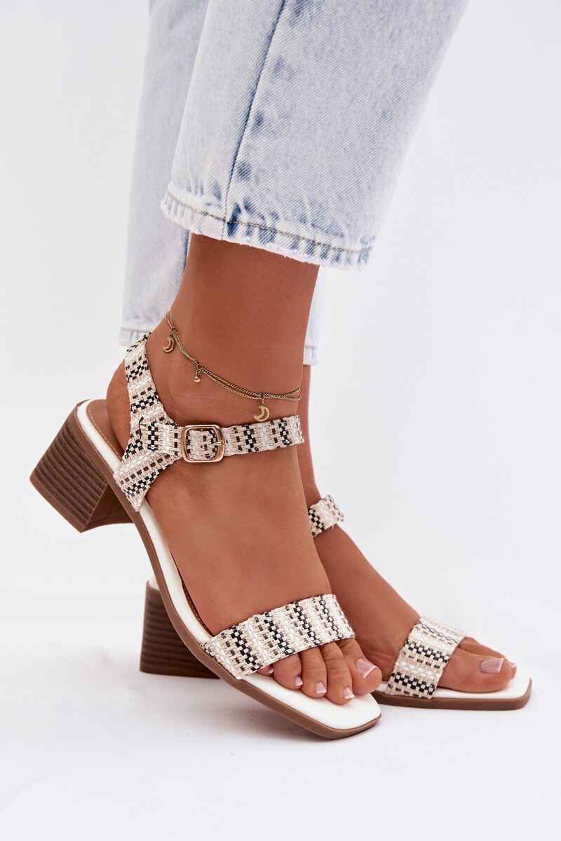 Dámske sandále na blokovom podpätku Sabela