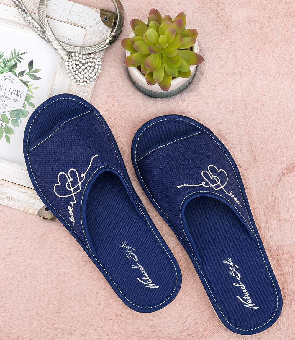 Dámske papuče Natural Style NS-093 modré