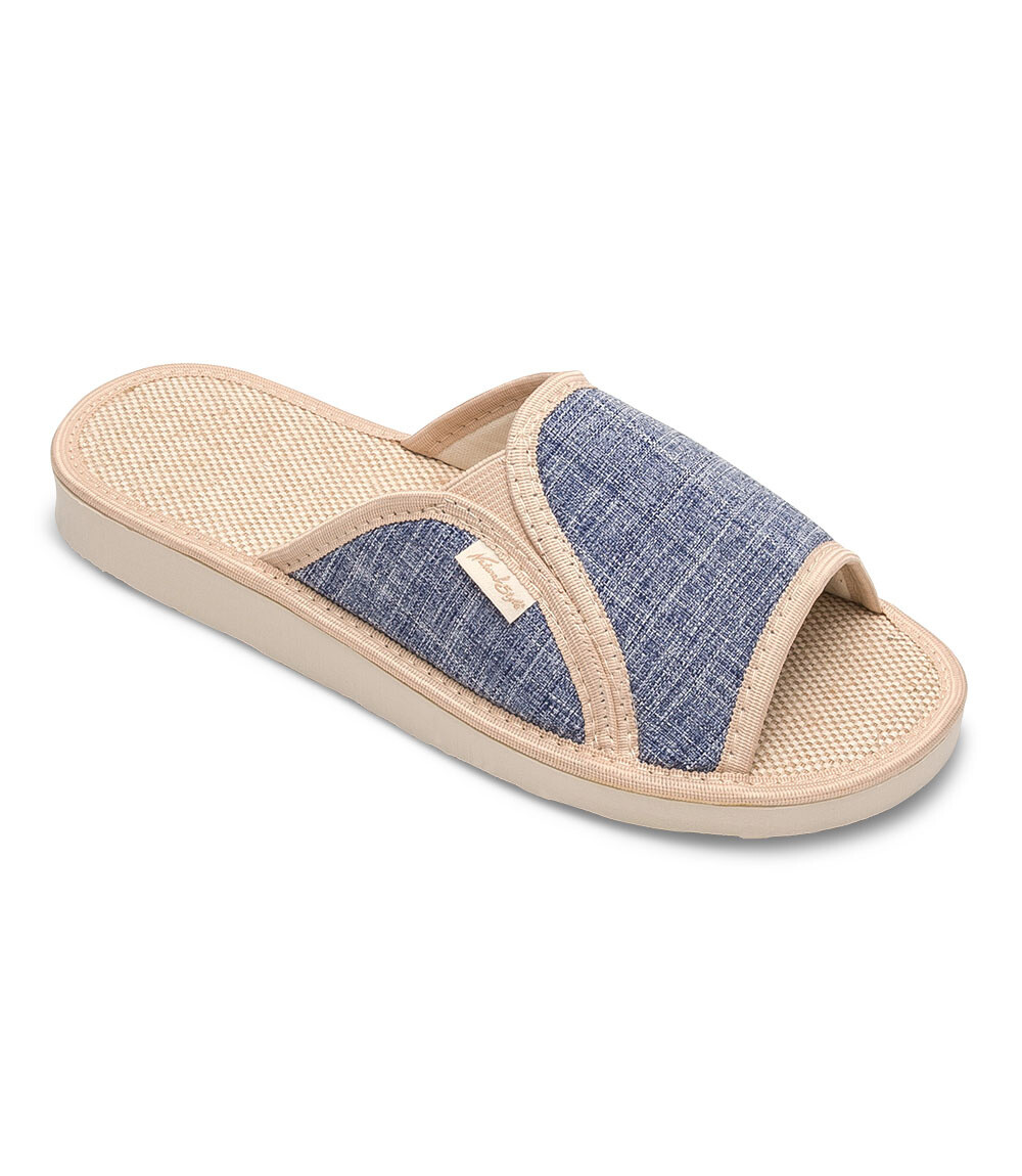 Dámske papuče Natural Style NS-007 modro-béžové