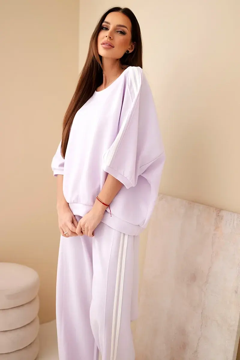 Dámska súprava Kesi z viskózy s širokými nohavicami