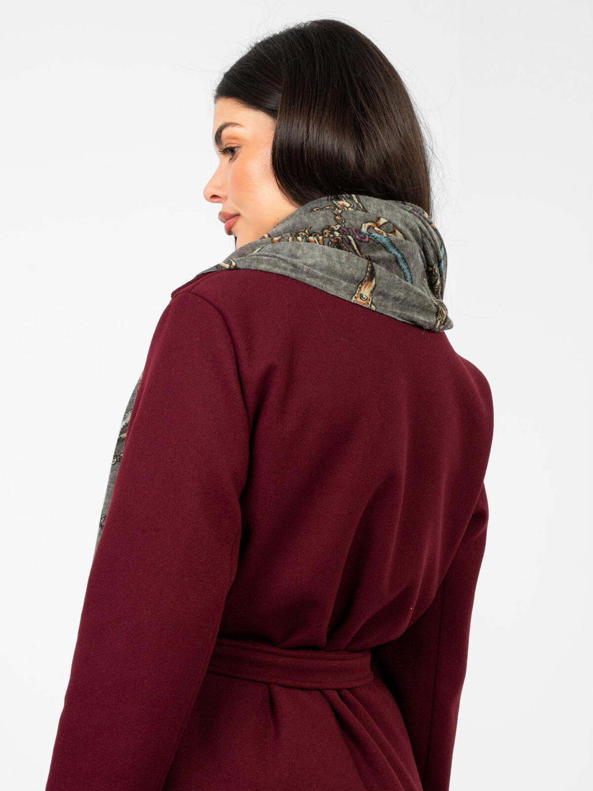 Dámska šatka v khaki farbe