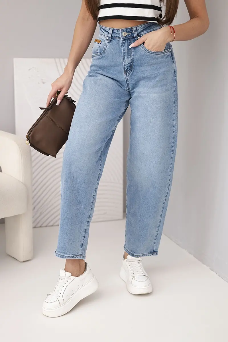 Dámske skater rifle s vysokým pásom, modrá