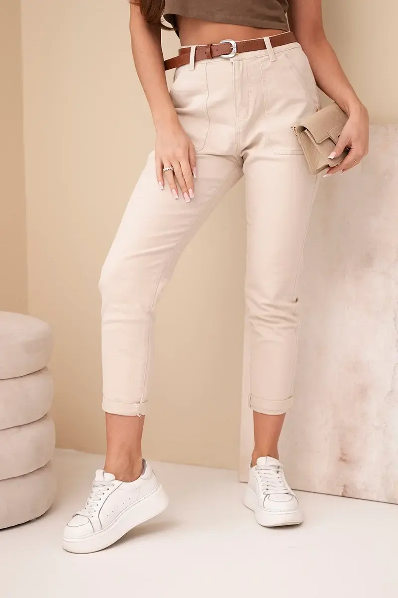 Dámske skinny rifle s vysokým pásom Kesi Włoski