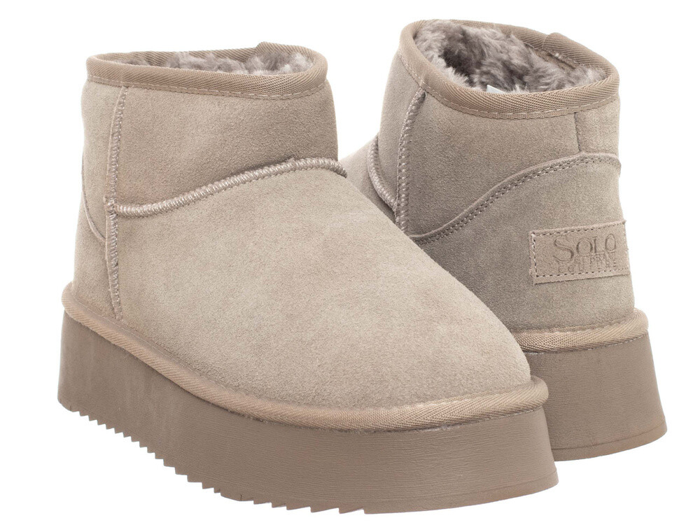 SOLO SOPRANI COUTURE - Platformové lodičky Taupe