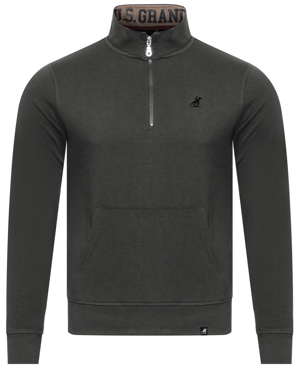 Pánska mikina U.S. Grand Polo s polovičným zipsom