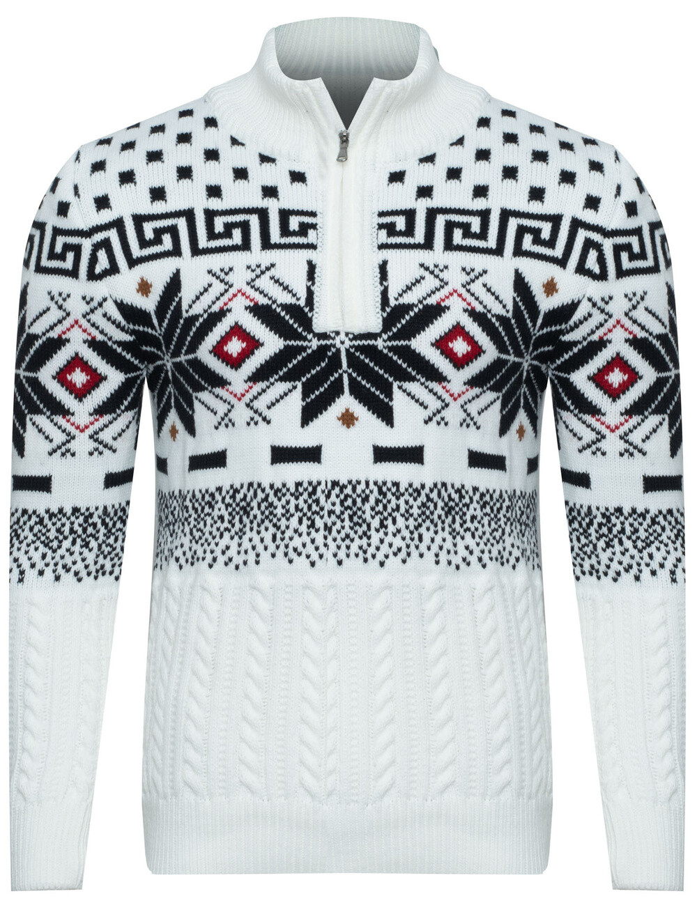 Plus size pánske tričko LORR&MEN biele