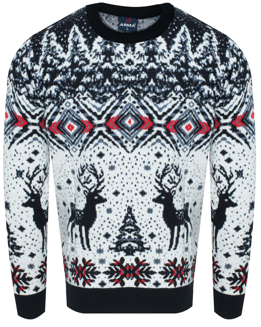 ARMA - Granátový sveter s vianočným motívom