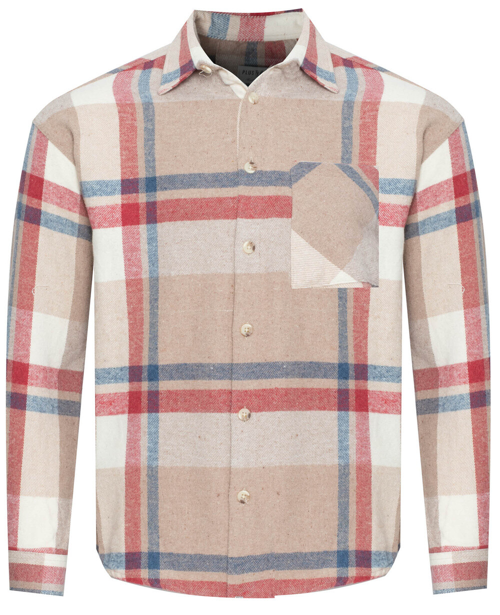 Muži - Červeno-modro-béžová bunda