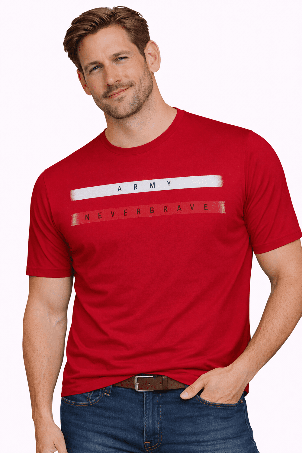 Červený sveter Jumper 3033