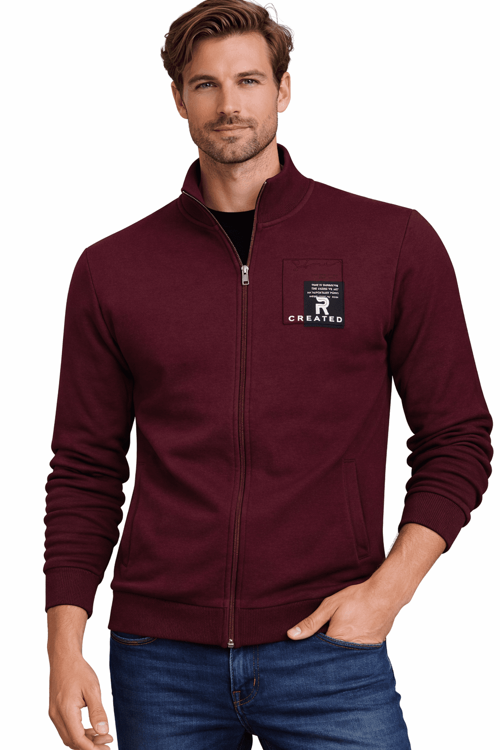 Bordová mikina s kapucňou WEENS