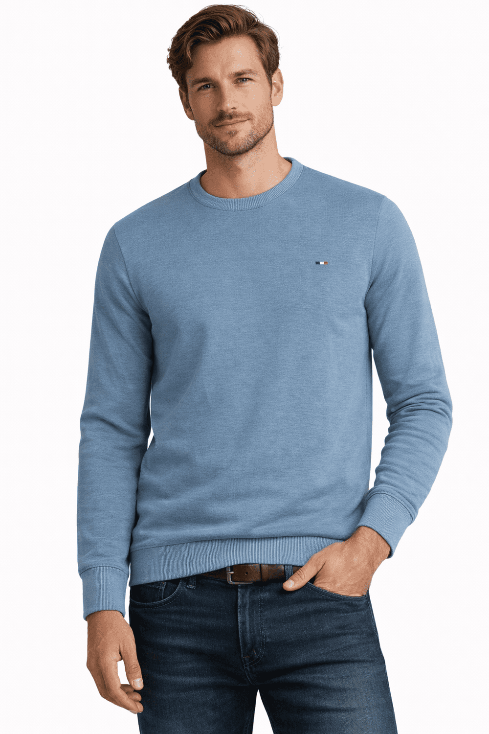 Oversized tričko RWX - 0759 BABY BLUE