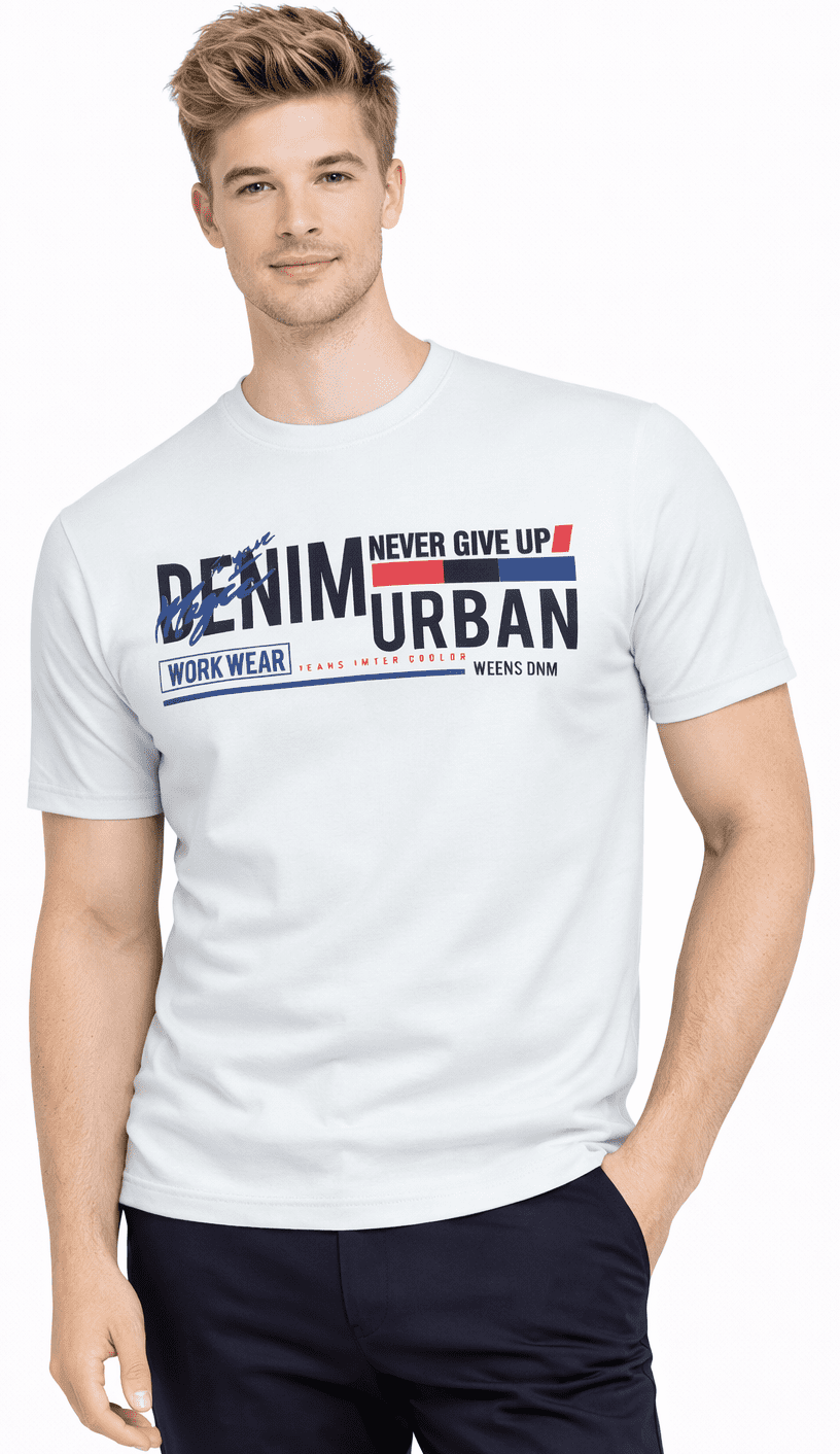 Pánsky basic sveter - biely