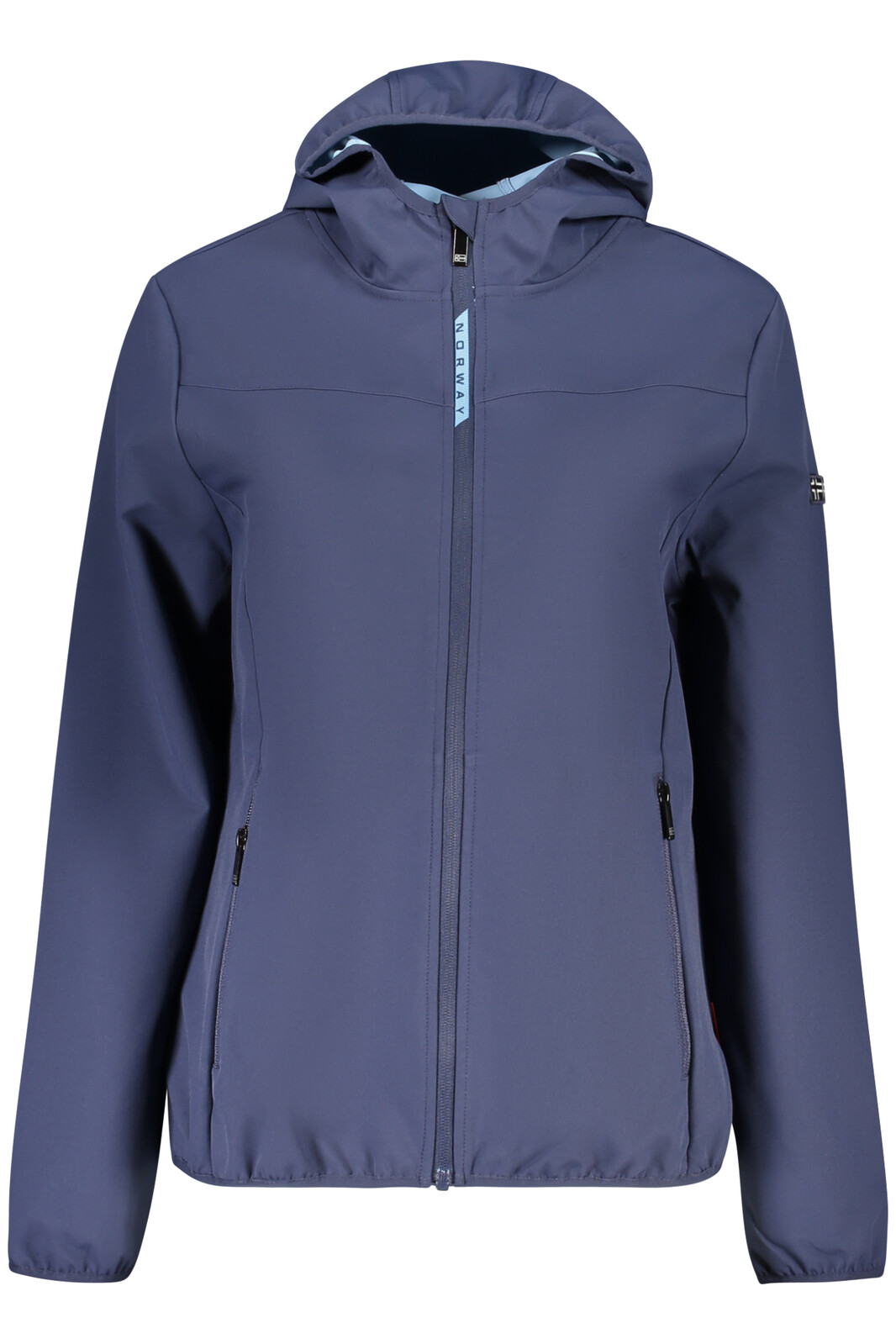 Modrá dámska softshellová bunda