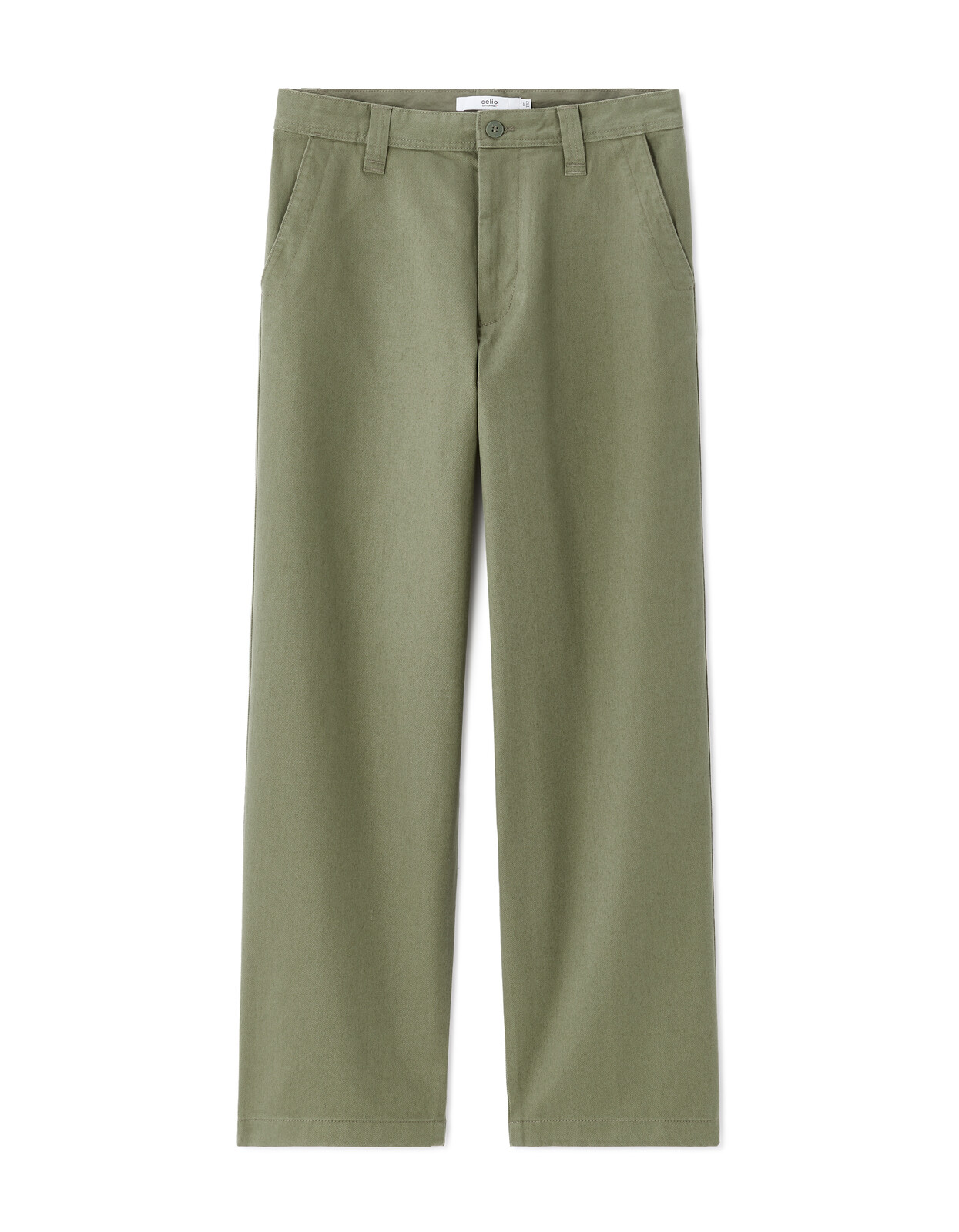 Khaki nohavice Celio Moraid