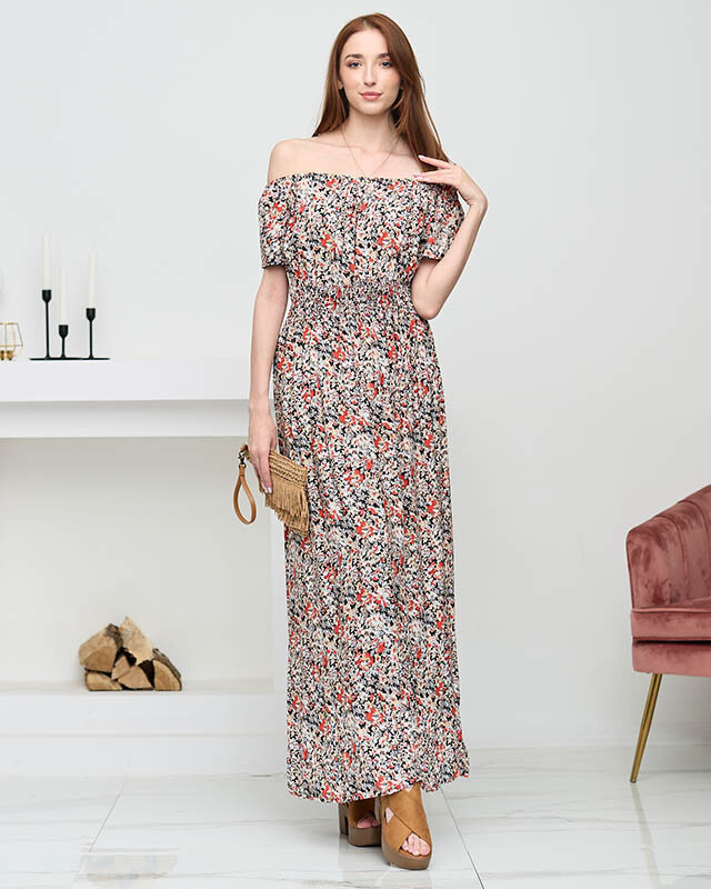 Maxi šaty s kvetinovým vzorom