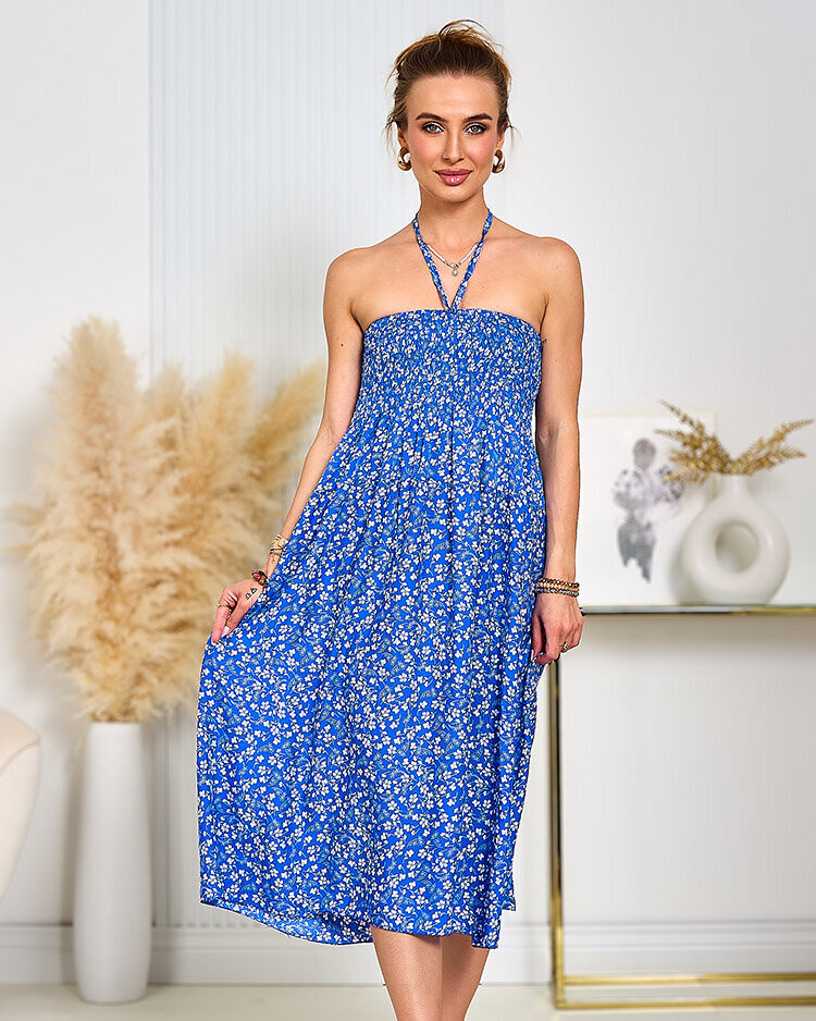 Dámske šaty po kolená s potlačou