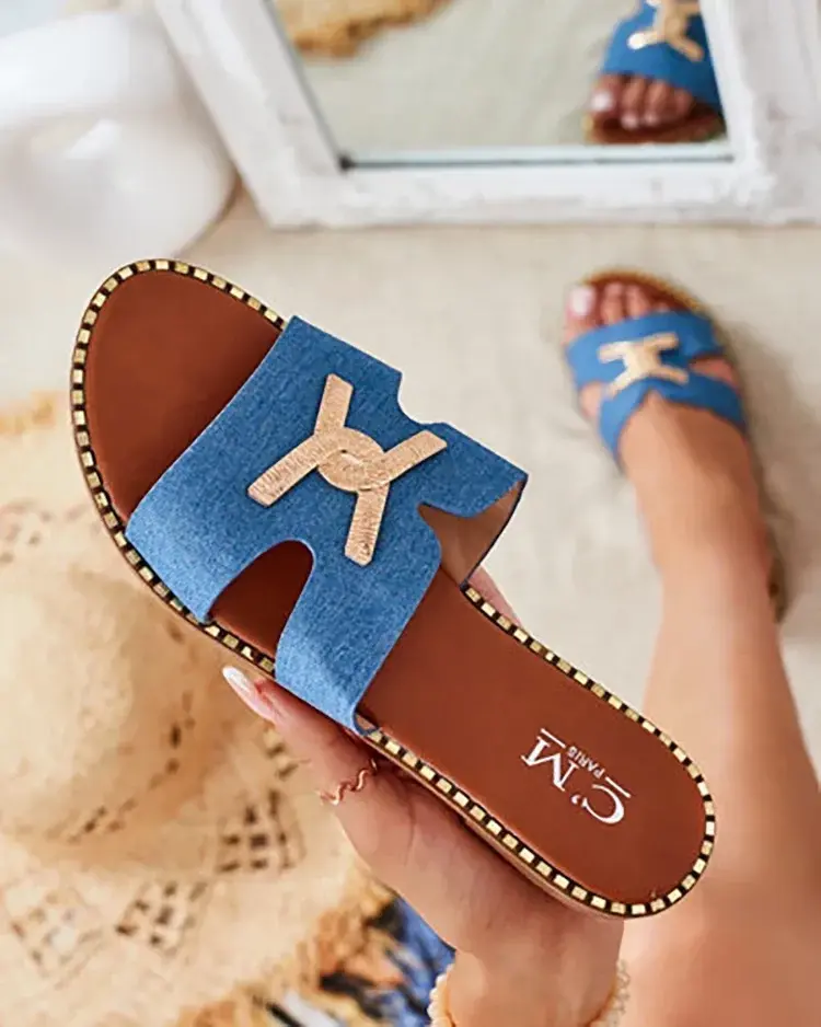 Resti Royalfashion dámske žabky s rovnou podrážkou