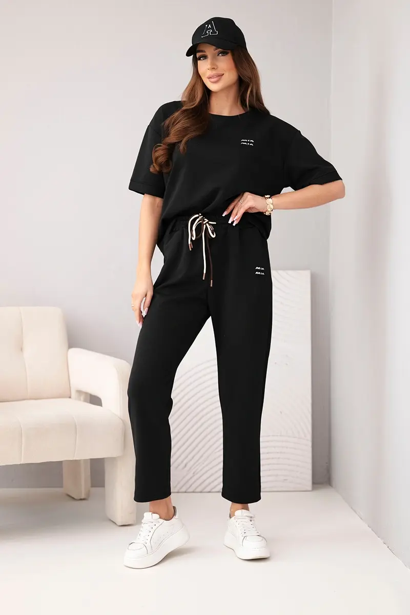 Kesi Włoski dámska viskózová sada maslová a čierna