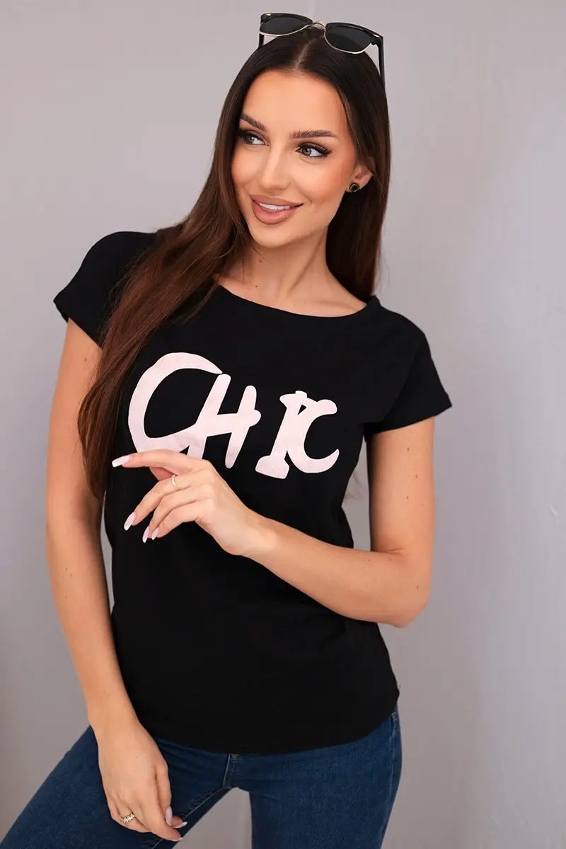 Kesi dámske tričko s potlačou CHIC