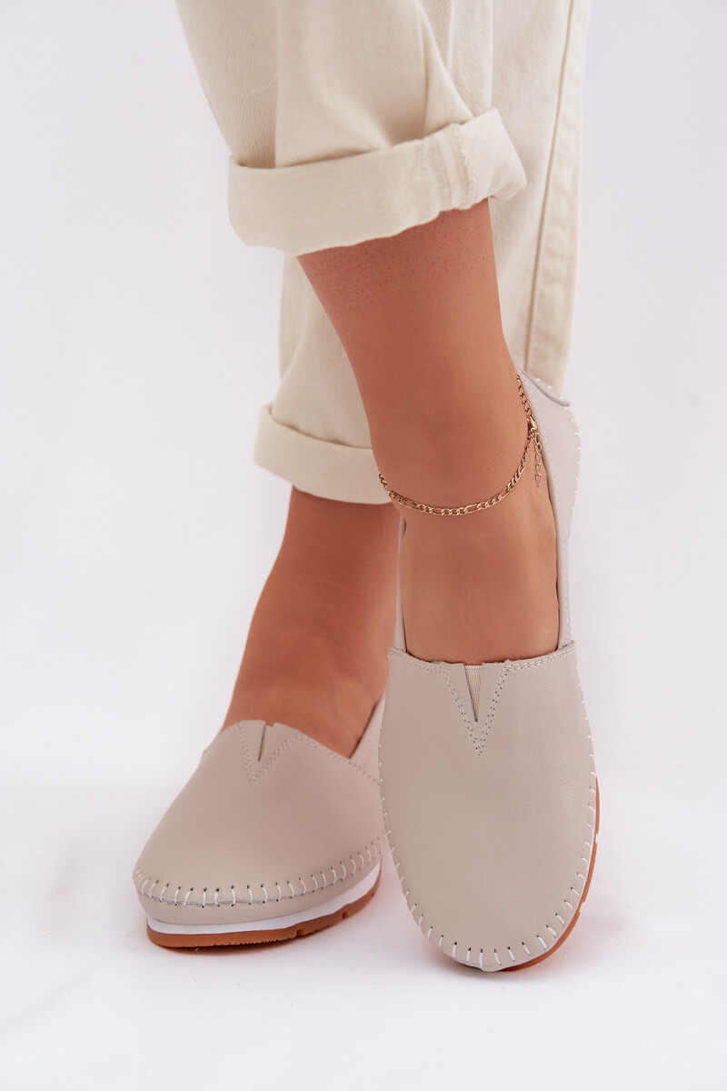 Kožené mokasíny S. BARSKI pre ženy