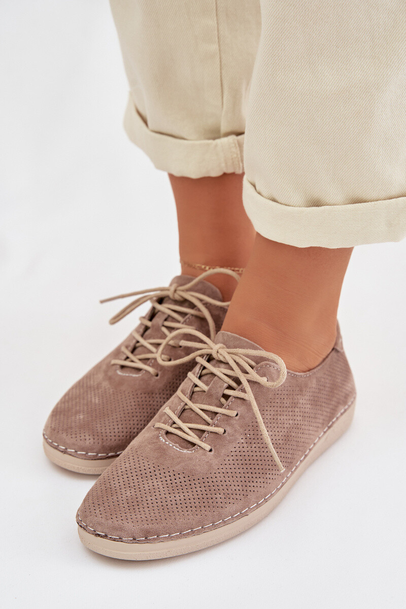 Polovysoké členkové topánky z prírodného semišu