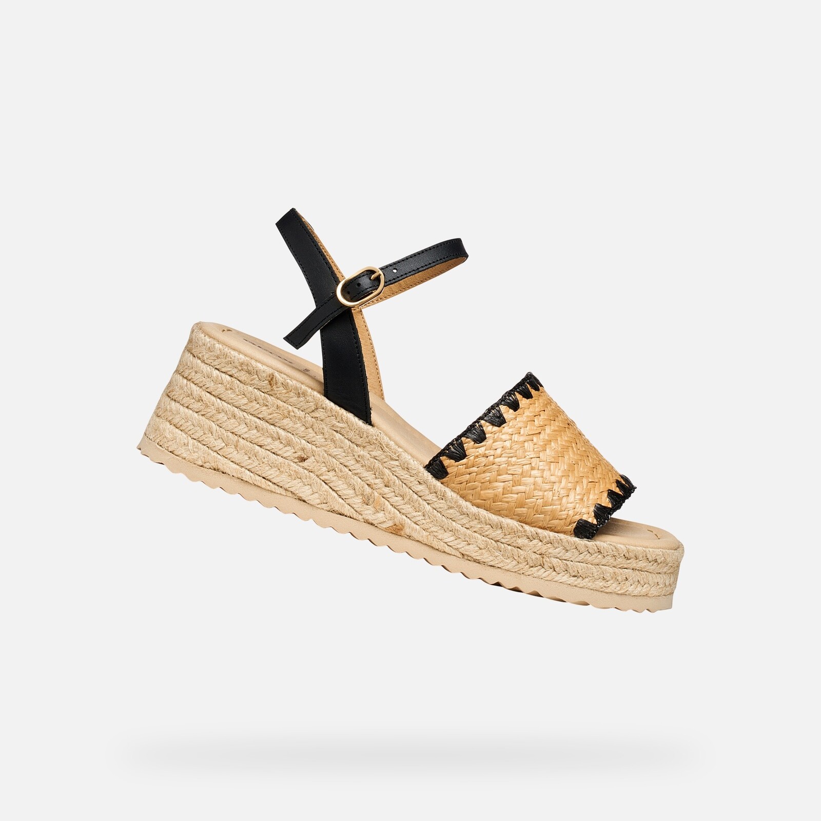 Čierne dámske sandále Geox Alemeria