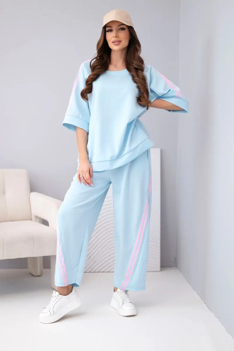 Dámska súprava z viskózy Kesi Włoski, modrá