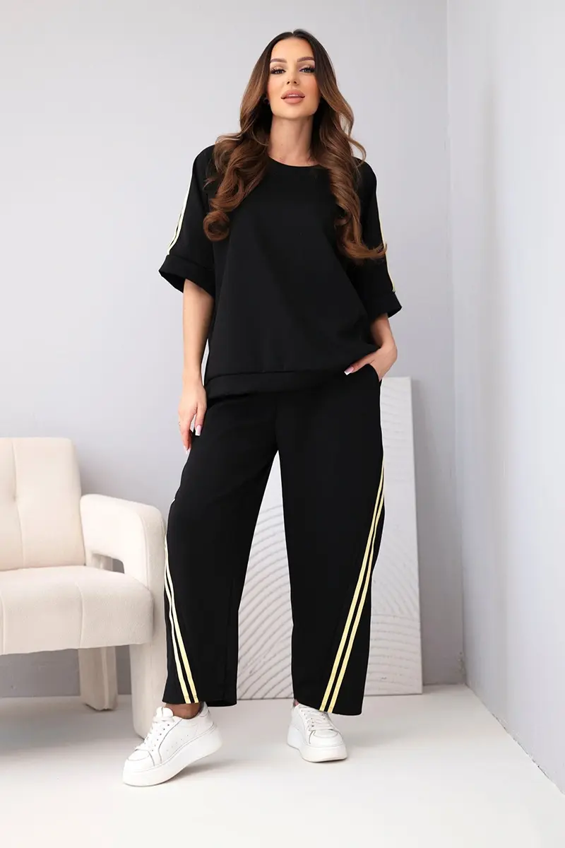 Kesi ženská súprava z maslovej viskózy: mikina a nohavice