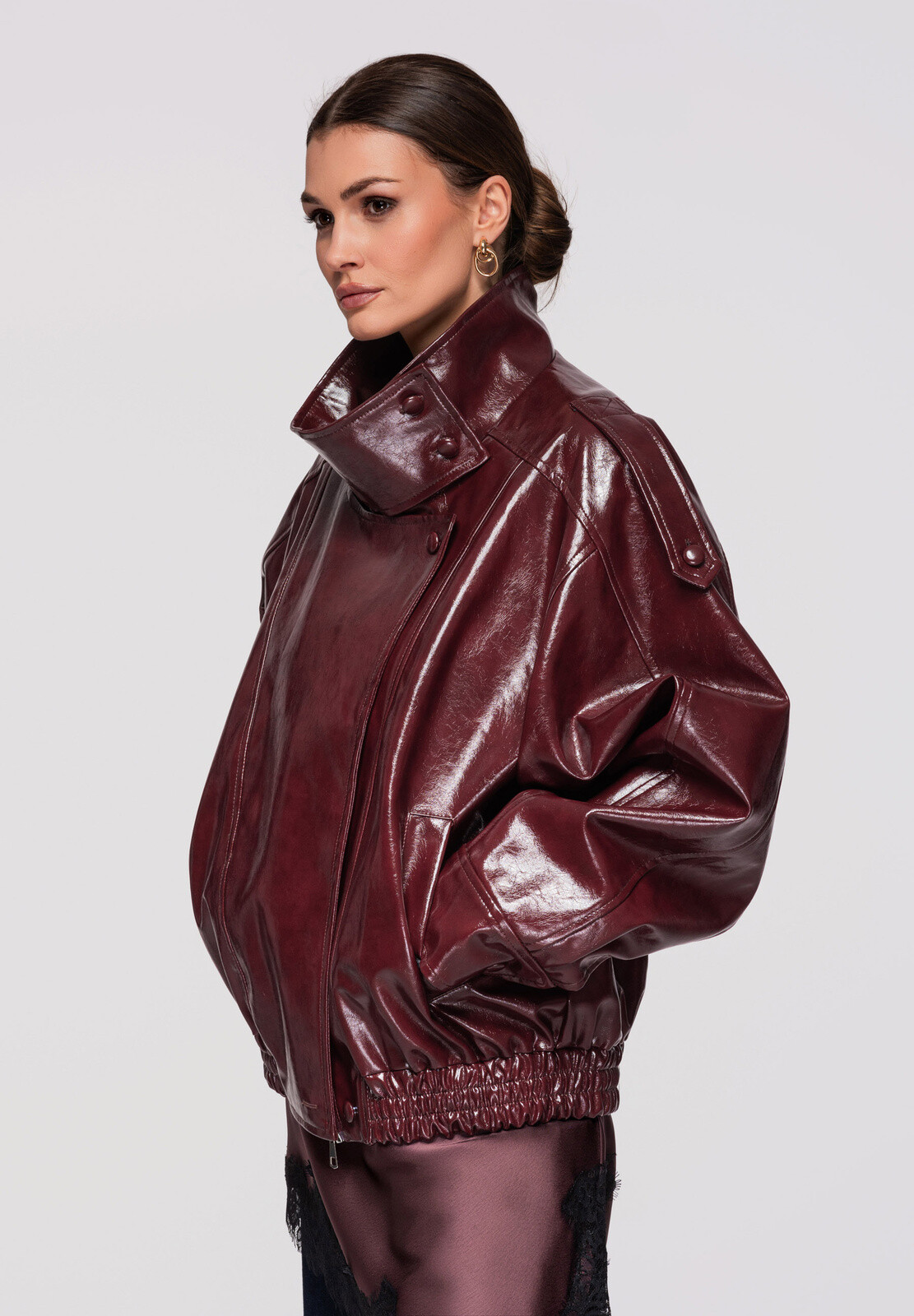 Dámska krátka trenčkotová bunda LARICA