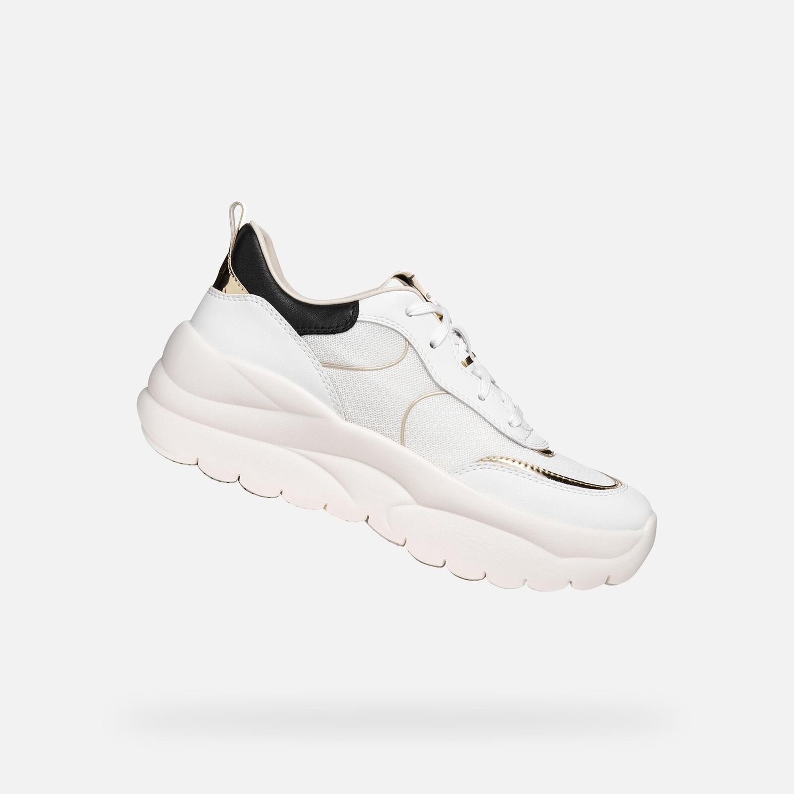 Biele dámske tenisky Geox Xtros