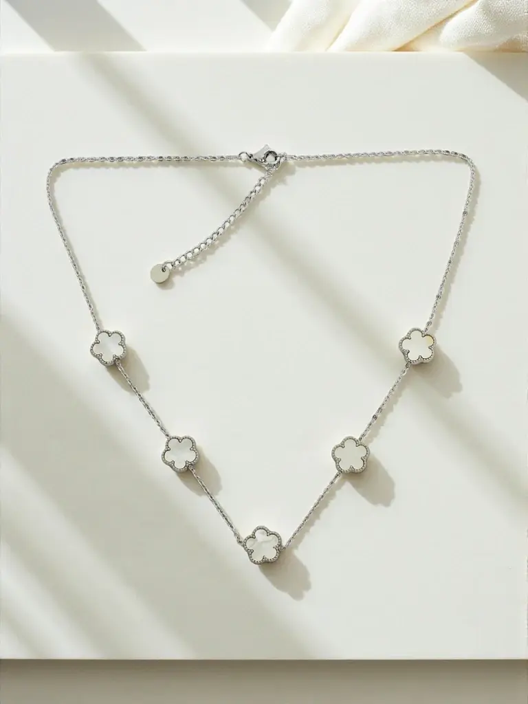 Resti Sofia Argentum – strieborný náhrdelník s kvetmi