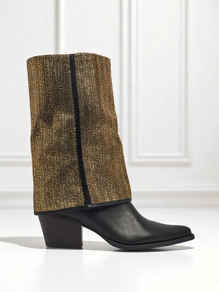 Dámske členkové čižmy Virelia na podpätku