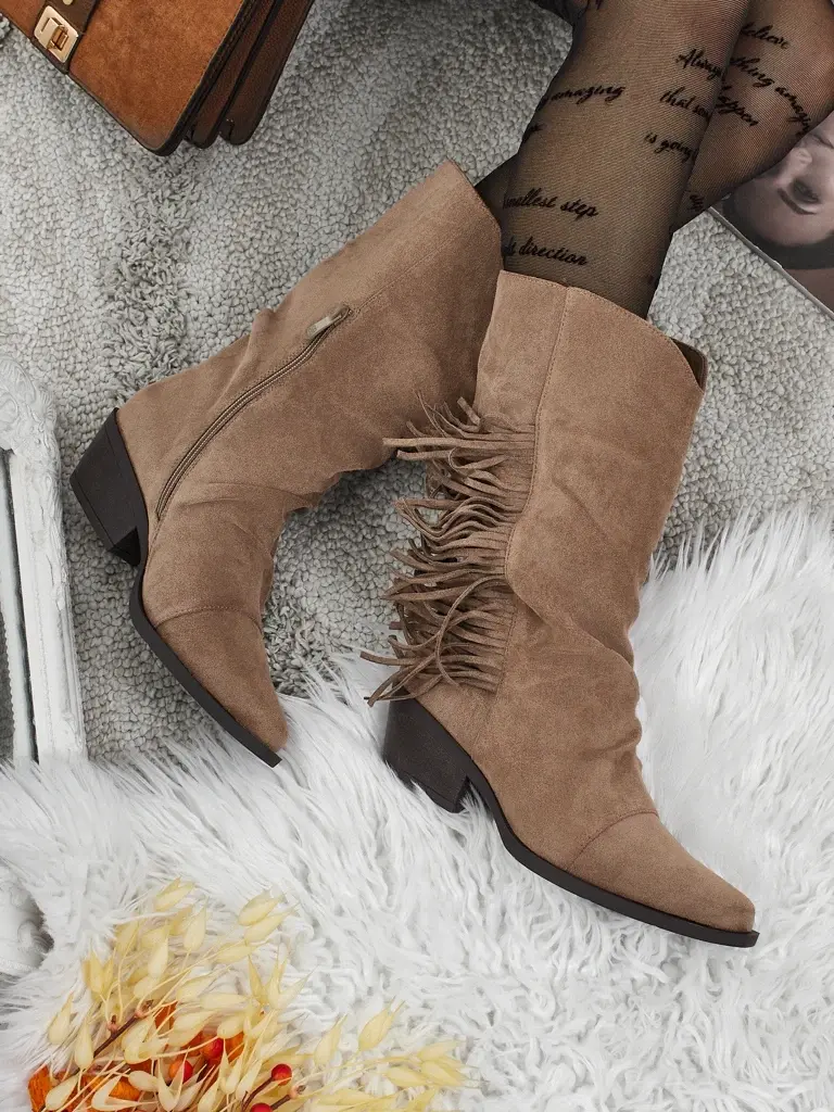 Dámske čižmy na podpätku Selva