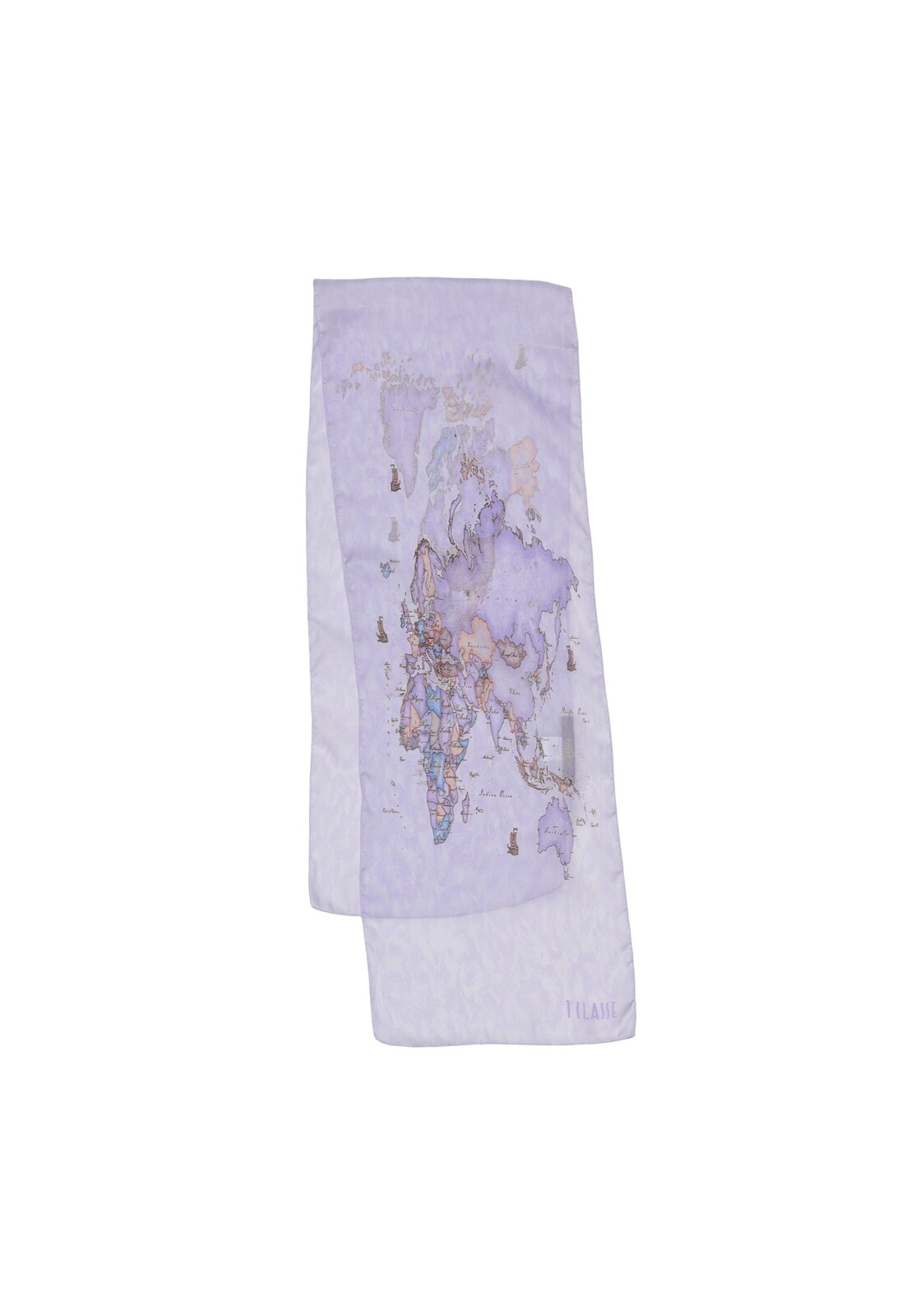 Ľahký šál s potlačou