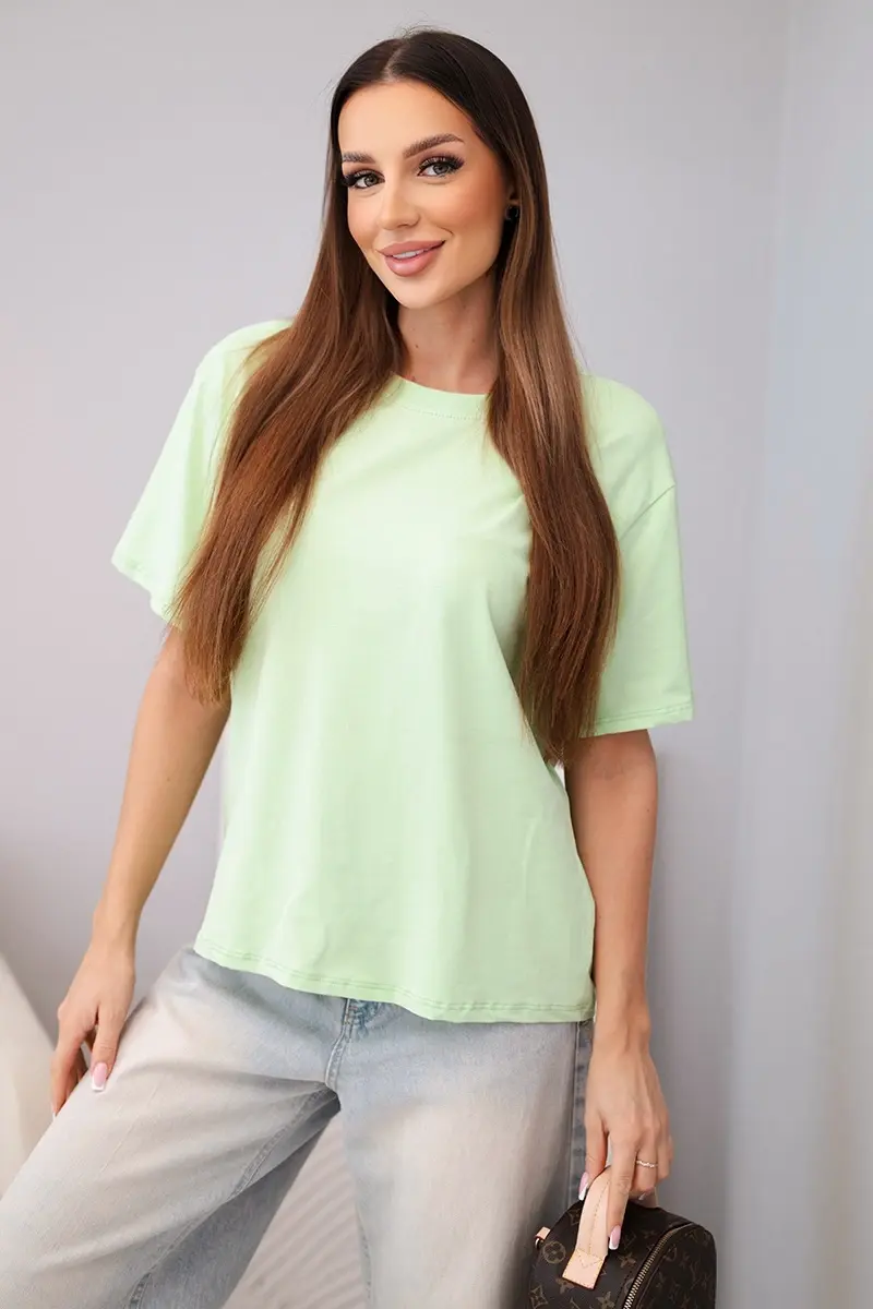 Dámske bavlnené tričko s krátkym rukávom