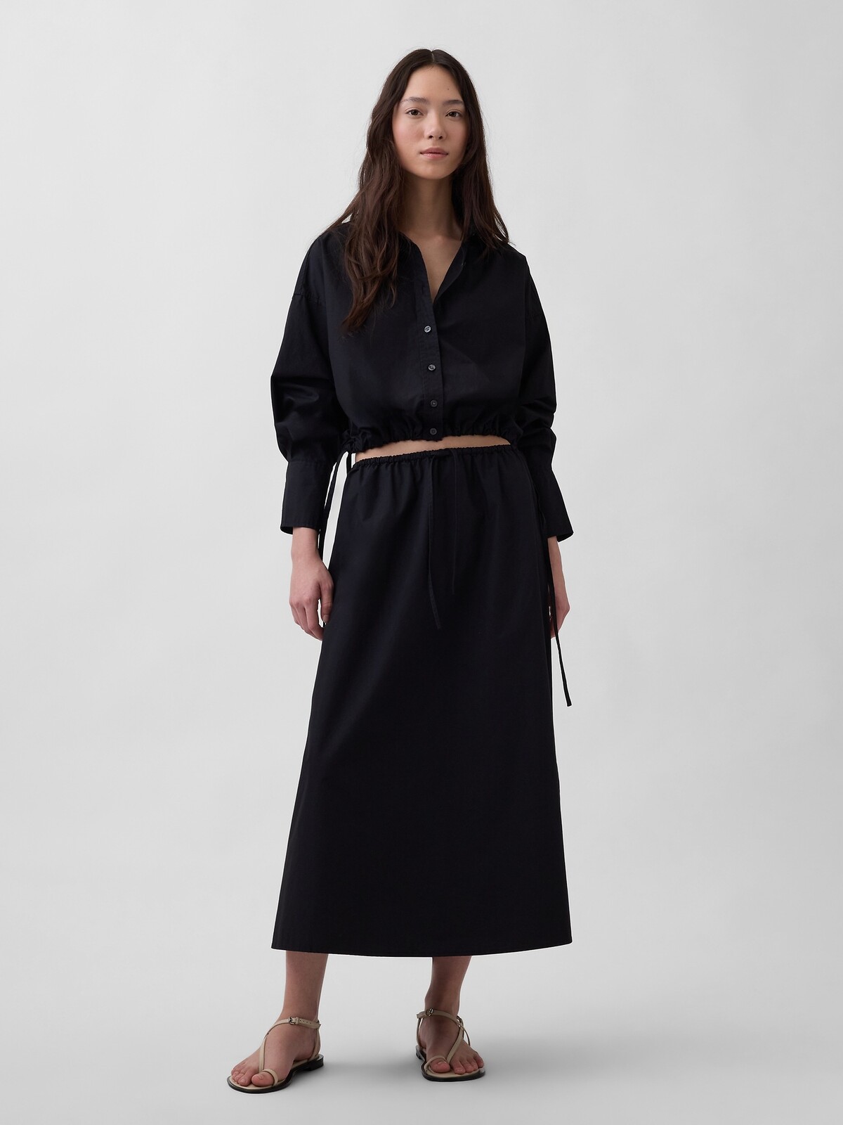GAP Poplin Maxi Sukňa