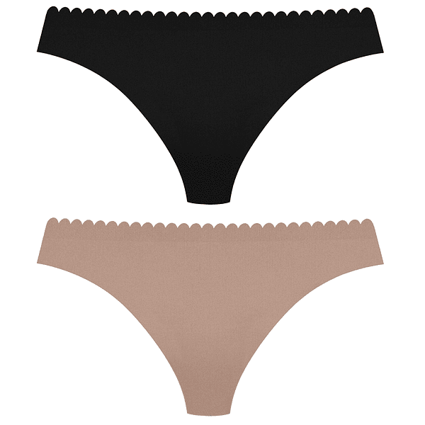 DIM BODY TOUCH HIPSTER 2x - Dámske nohavičky 2x - čierna - béžová
