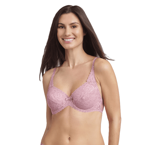 PLAYTEX FLOWER ELEGANCE RCS UNDERWIRE BRA - Dámska čipkovaná podprsenka s kosticou - ružová