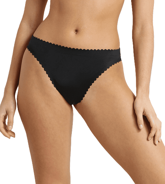 DIM BODY TOUCH DAILY STRING - Dámske bezšvové nohavičky - čierna