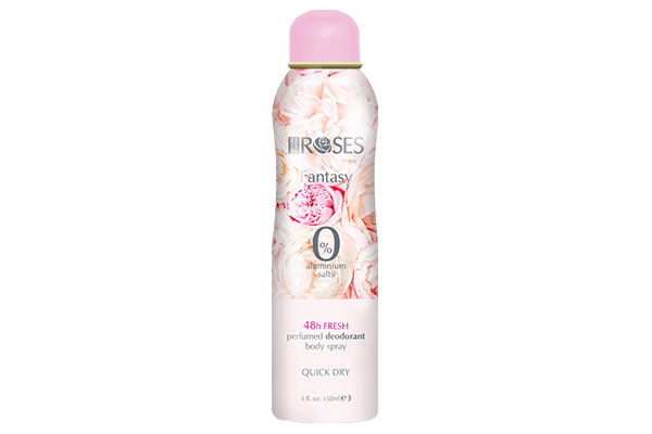 ROSES FANTASY Parfumovaný dezodorant s jemnou vôňou ruže 150 ml - NATURE OF AGIVA