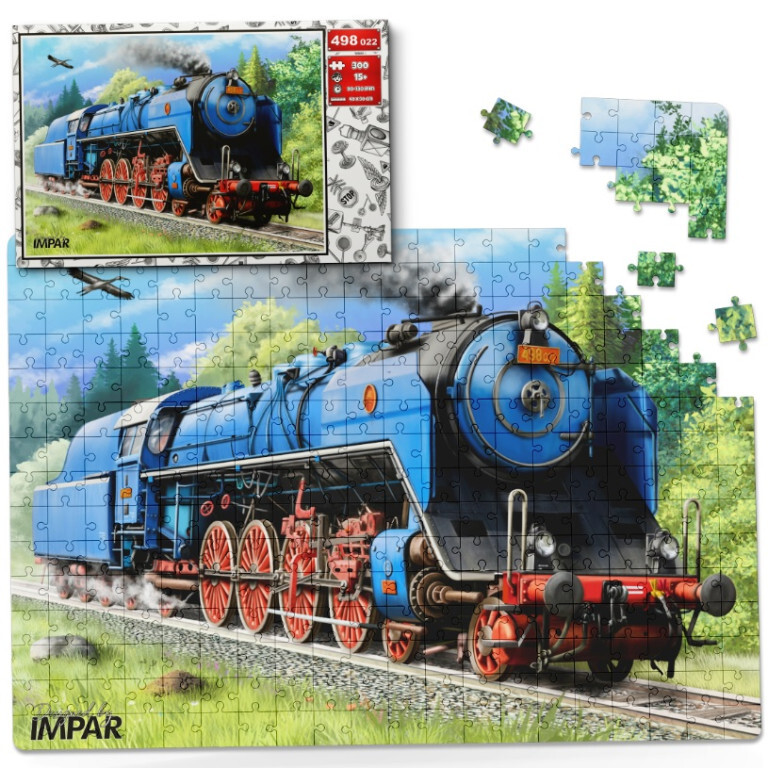 Puzzle 300 dielikov – Parný rušeň Papagáj