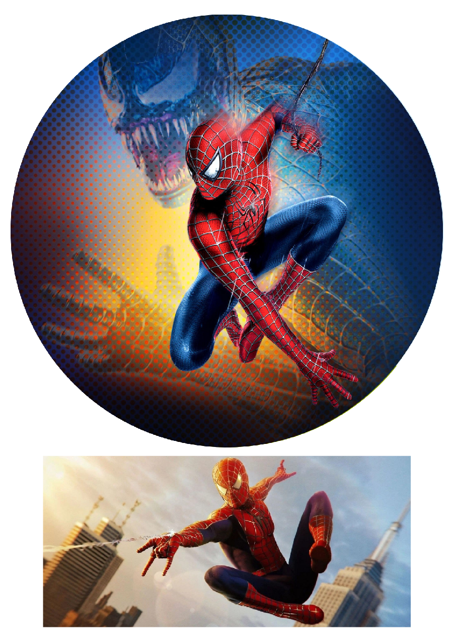 Personal Jedlý obrázok na tortu - Spiderman Veľkosť jedlý papier: Fondán 0,5 mm