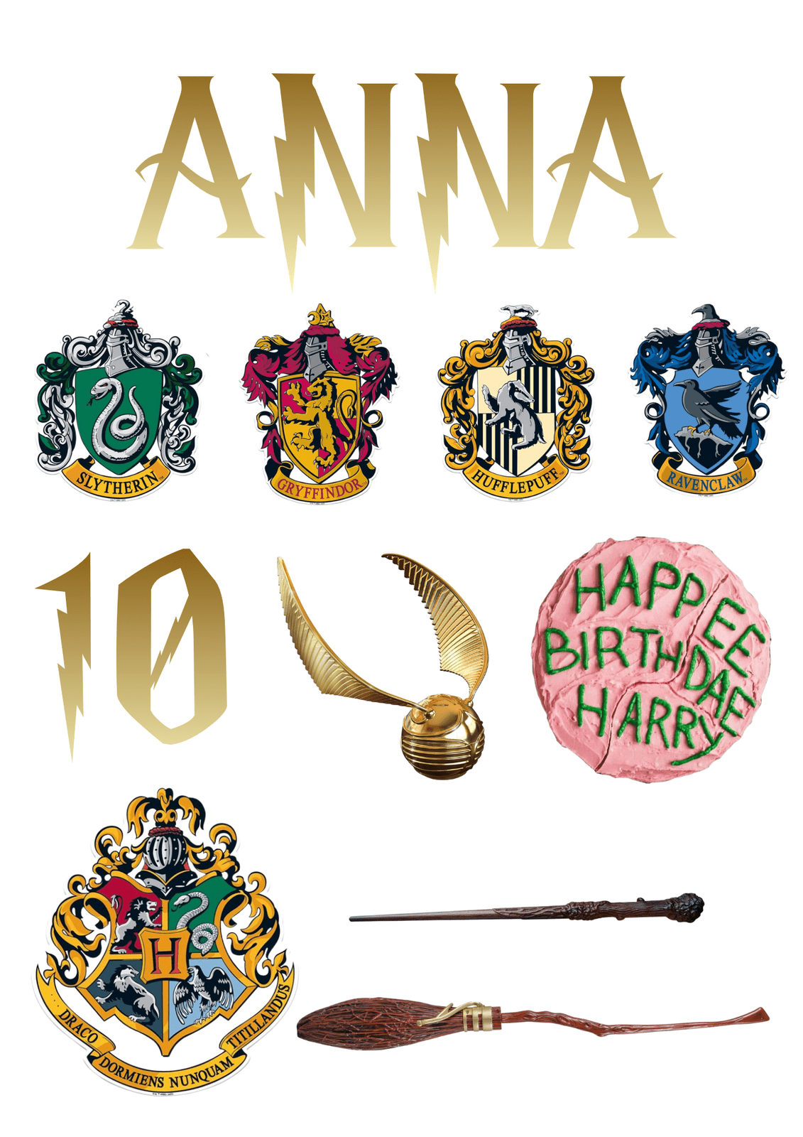 Personal Jedlé personalizované obrázky - Harry Potter Veľkosť jedlý papier: Fondán 0,5 mm