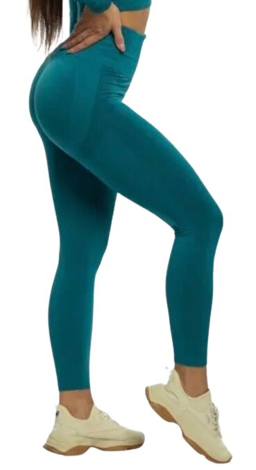 Booty basic active jungle green leggings - m