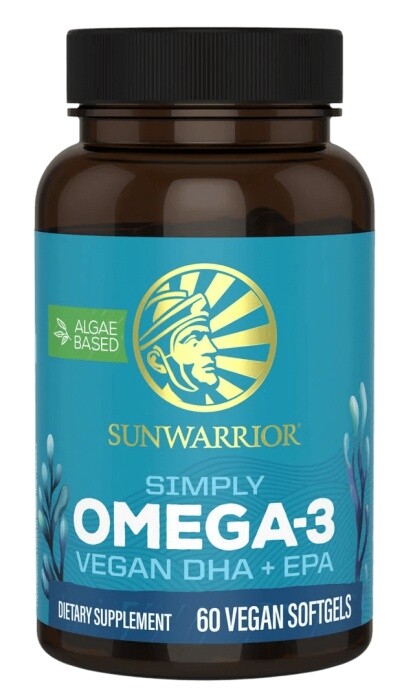 Sunwarrior simply omega-3 vegan dha+epa 60 kapslí