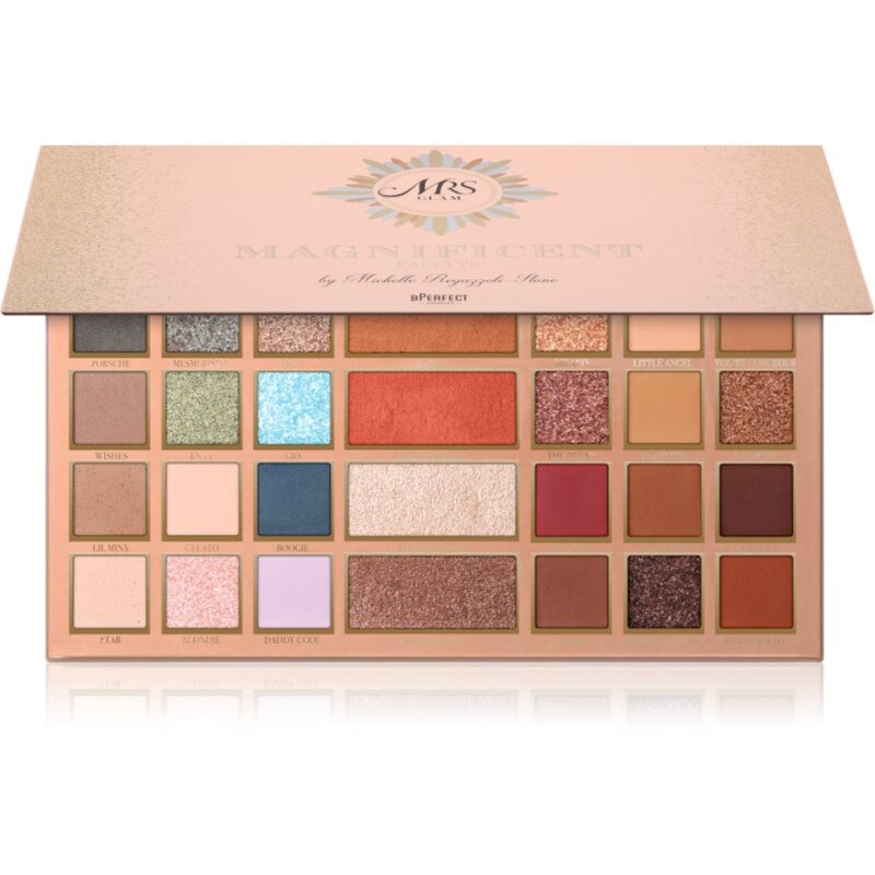 BPerfect Mrs Glam Magnificent Palette multifunkčná paleta na tvár a oči 48 g